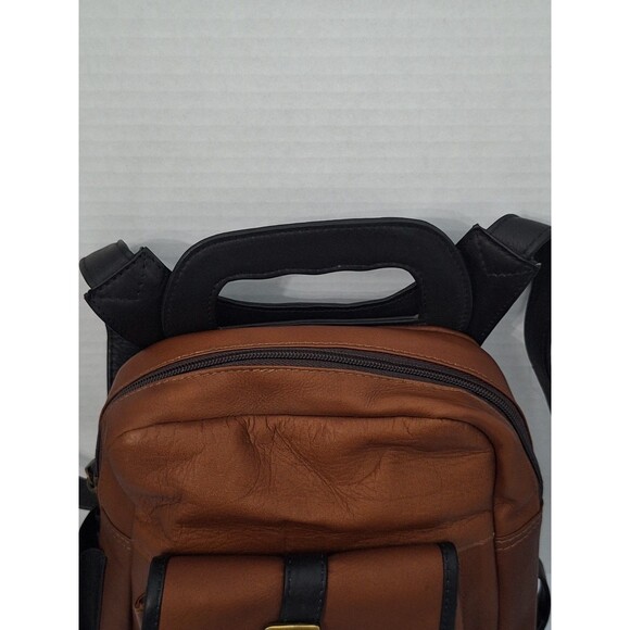 Vintage Hara Two Tone Mini Soft Leather Backpack Travel Western Bohemian NWT main image 13